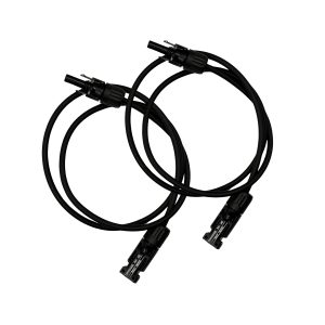 2x1m Allonge câble solaire 4mm² – MC4 – (Noir – Noir)