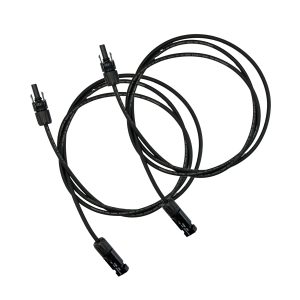 2x2m Allonge câble solaire 4mm² – MC4 – (Noir – Noir)