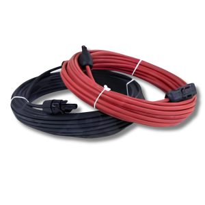 2x10m Allonge câble solaire 4mm² – MC4 – (Noir – Rouge)