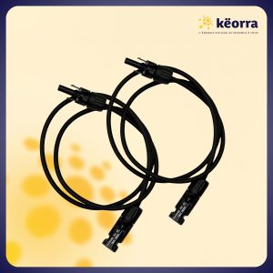 2x1m Allonge câble solaire 4mm² – MC4 – (Noir – Noir)