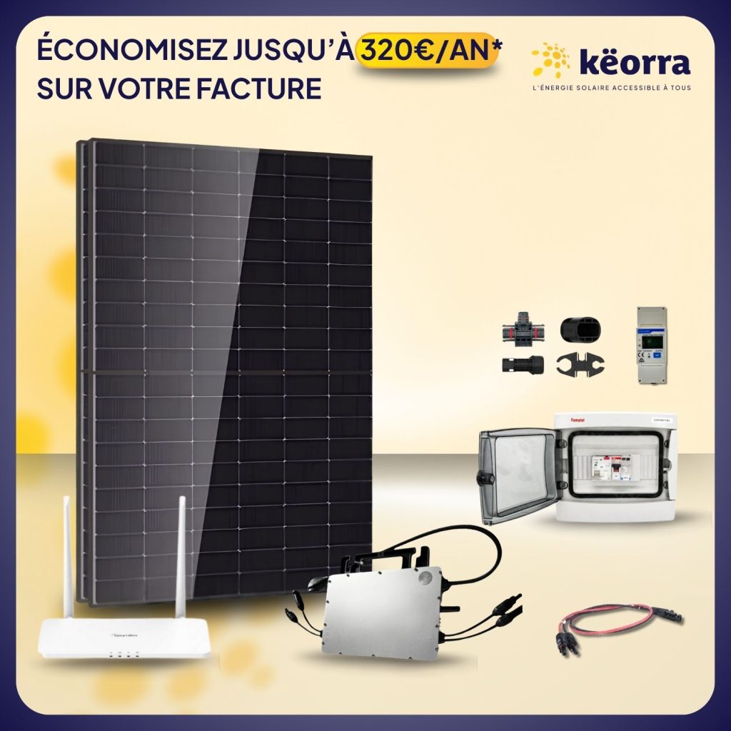 Kit Solaire 1000Wc DMEGC – Micro-onduleur Hoymiles Sub1G – Pro