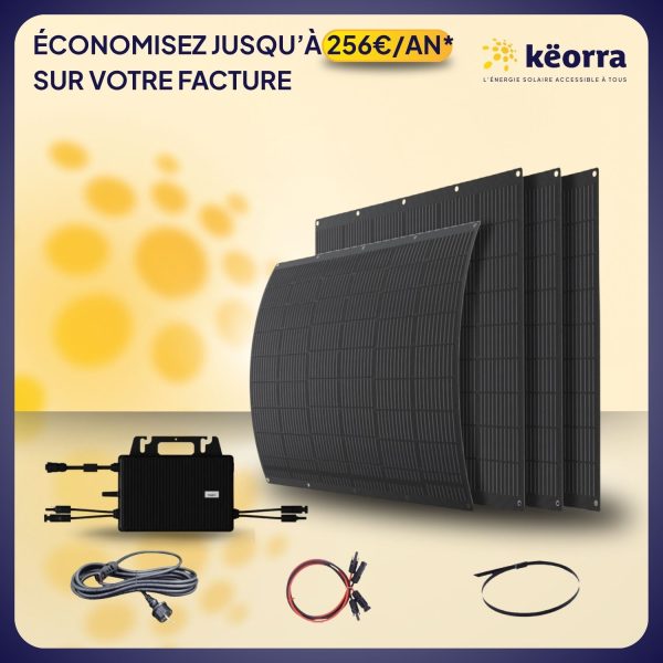 Kit Solaire pour balcon 800Wc Këorra