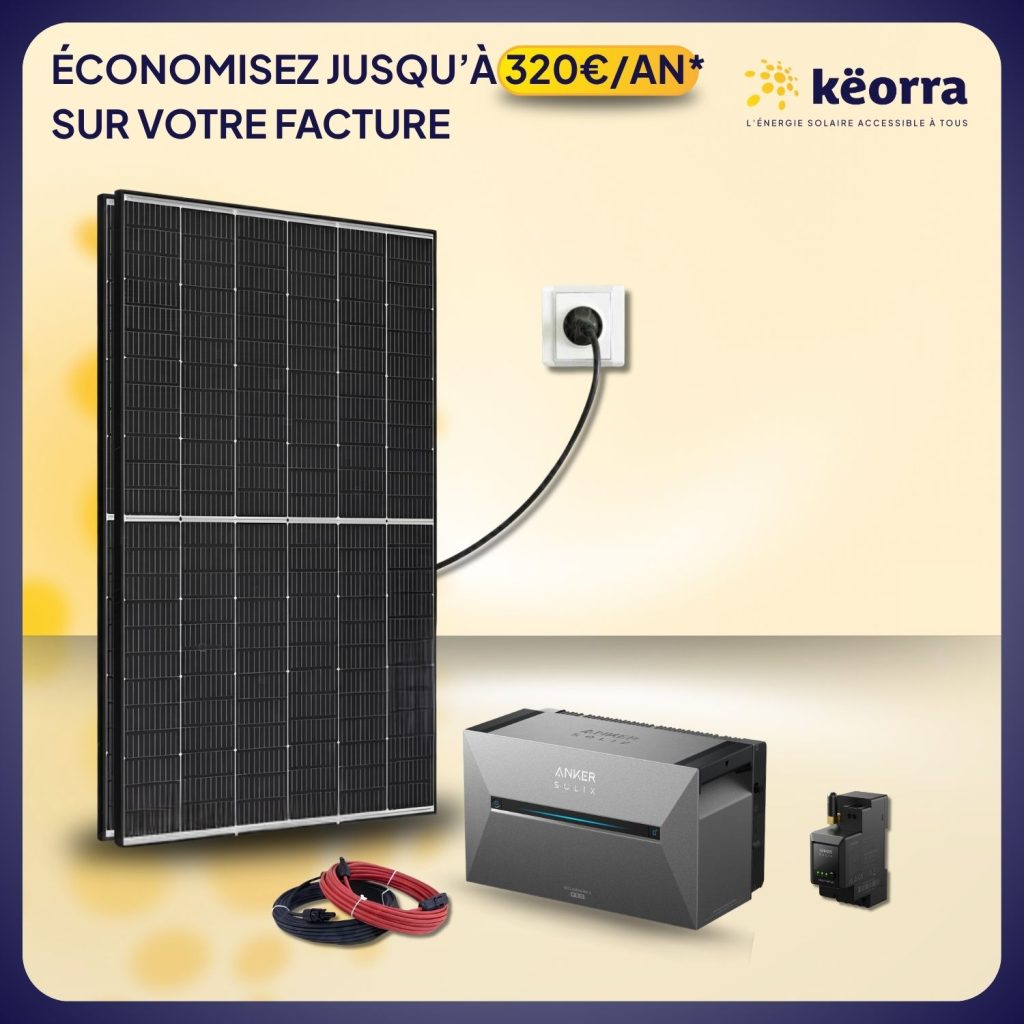 Kit solaire 1000Wc TrinaSolar – Batterie Anker 2,68 kWh