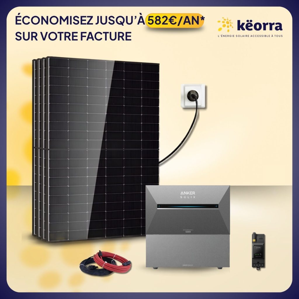 Kit solaire 1820Wc DMEGC – Batterie Anker 5,36 kWh