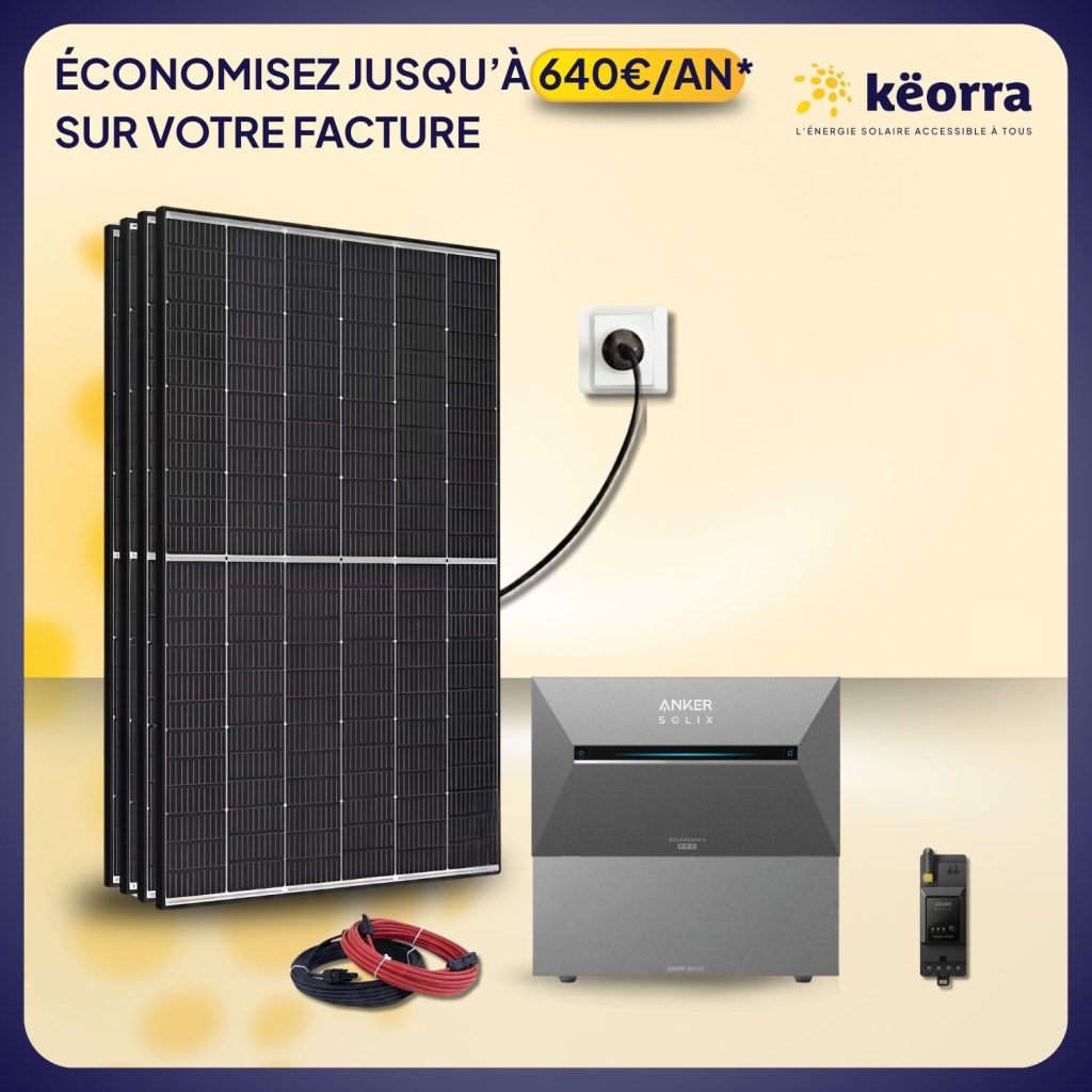 Kit solaire 2000Wc TrinaSolar – Batterie Anker 5,36 kWh