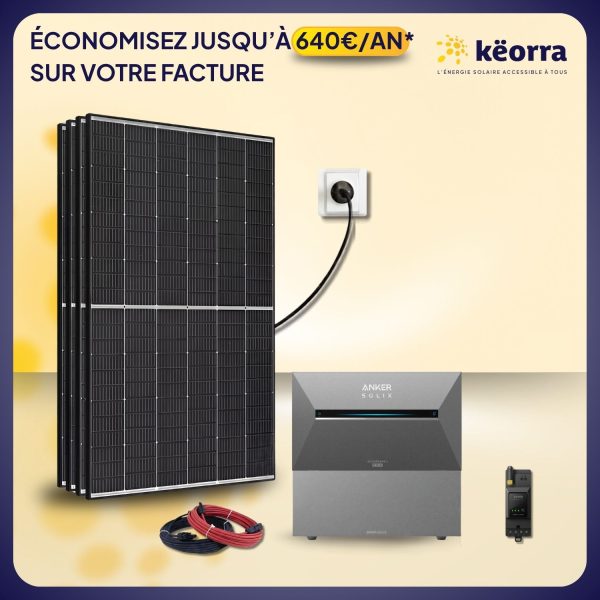 Kit solaire 2000Wc TrinaSolar avec batterie Anker