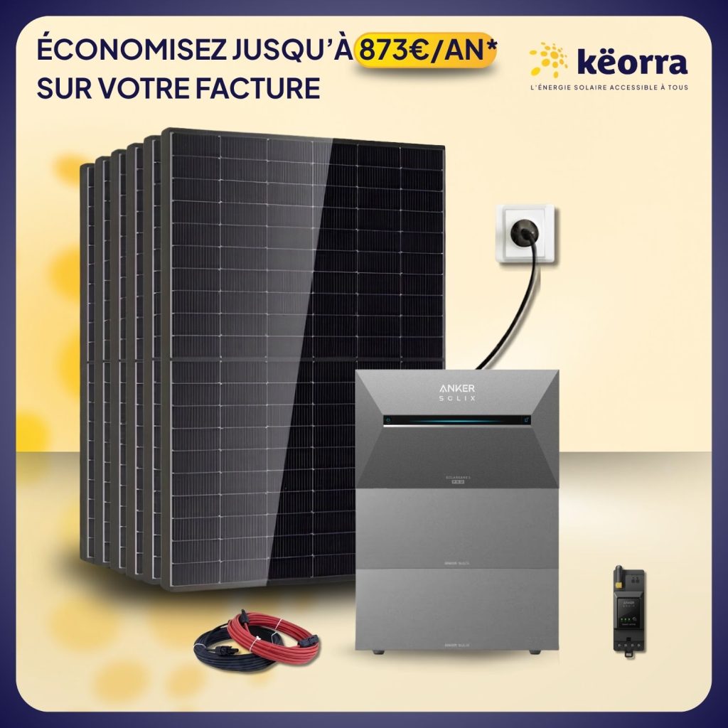 Kit solaire 2760Wc DMEGC – Batterie Anker 8,04 kWh