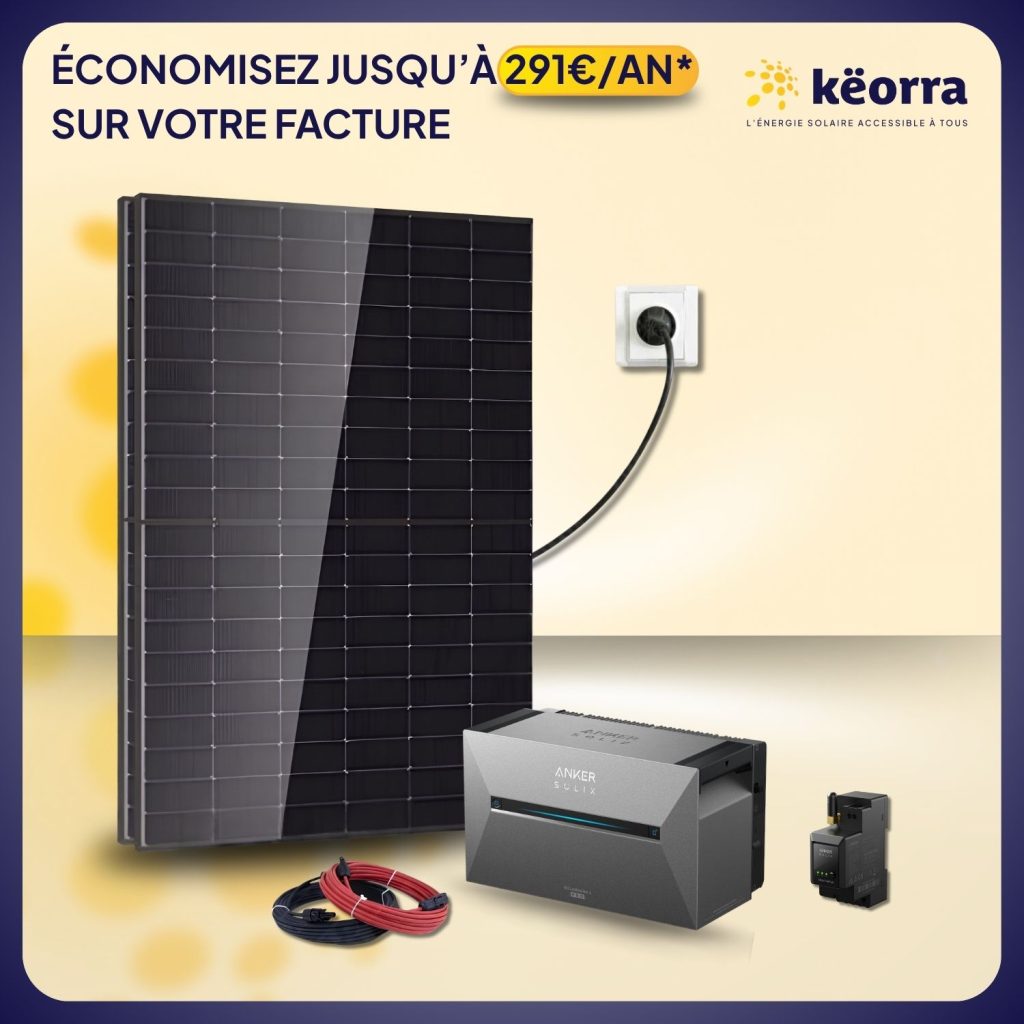 Kit solaire 920Wc DMEGC – Batterie Anker 2,68 kWh