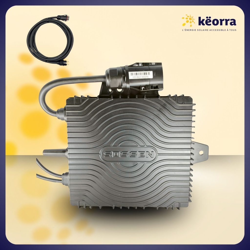 Micro-onduleur 500W Wifi Sossen + Câble AC 5m