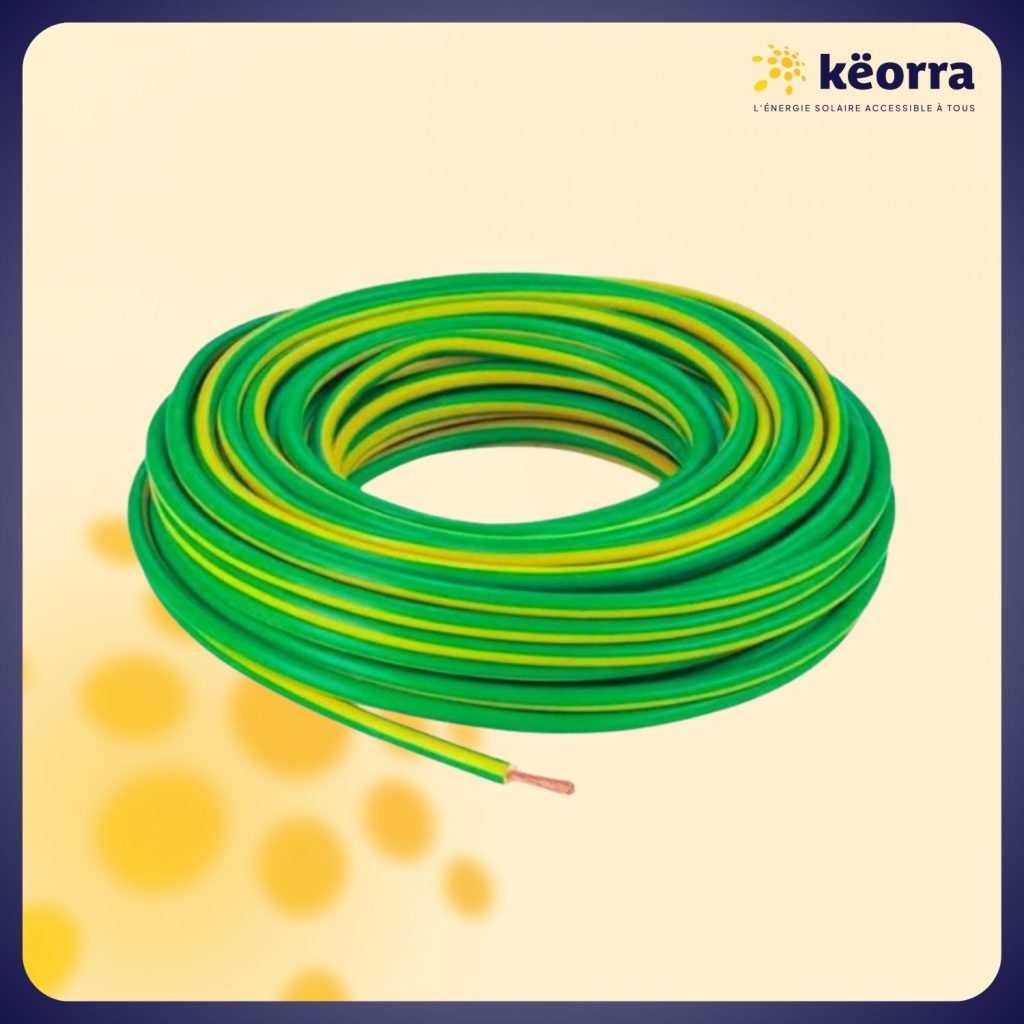 Câble de terre souple H07V-K 6 mm² vert/jaune – 20 m