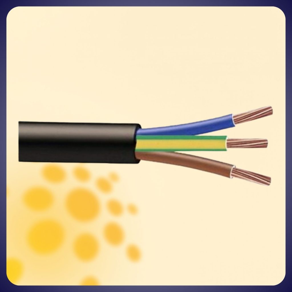 Câble électrique souple H07RN-F 3G2,5 mm² – 30 m