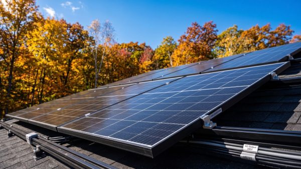 rendement panneau solaire automne